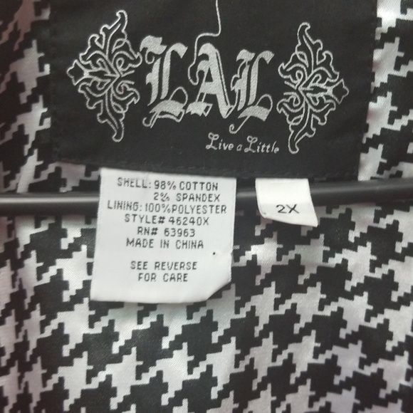 3/4 sleeve red/orange corduroy jacket - Picture 2 of 2